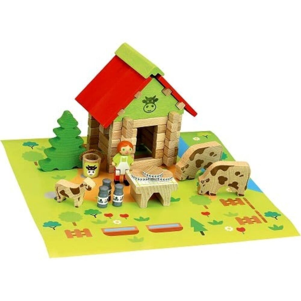 NWT Jeujura Wooden Building Set Cheese House
